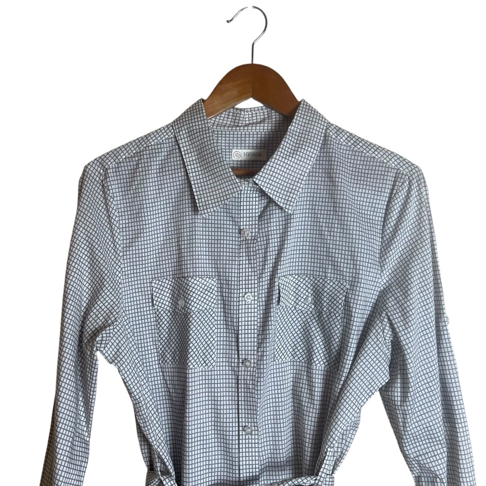 Nevada patterned belted button down‎ tunic - Picture 2 of 5